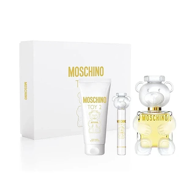 ESTUCHE MOSCHINO TOY 2 DE MUJER 3PZS  PERFUME + CREMA + MINI