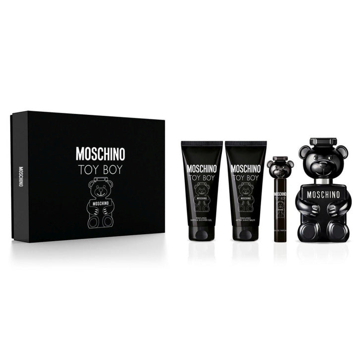 Estuche Moschino Toy Boy 4 Piezas Perfume + Mini + Shower Gel + After Shave