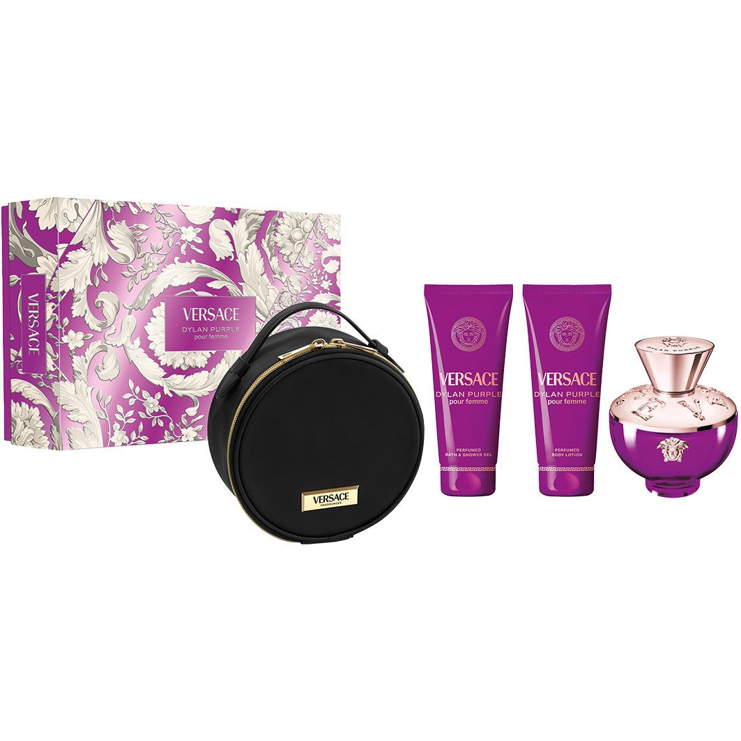 ESTUCHE DYLAN PURPLE EDP 100 ML+BODY LOTION 100 ML+SOWER GEL 100 ML+ BOLSO MUJER