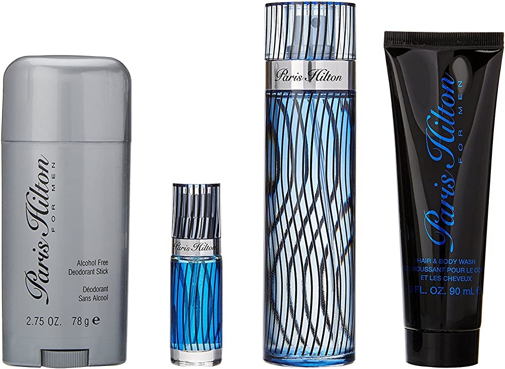 Estuche Paris Hilton Hombre 4PZ Perfume 100ml + Shower Gel + Desodorante + Mini