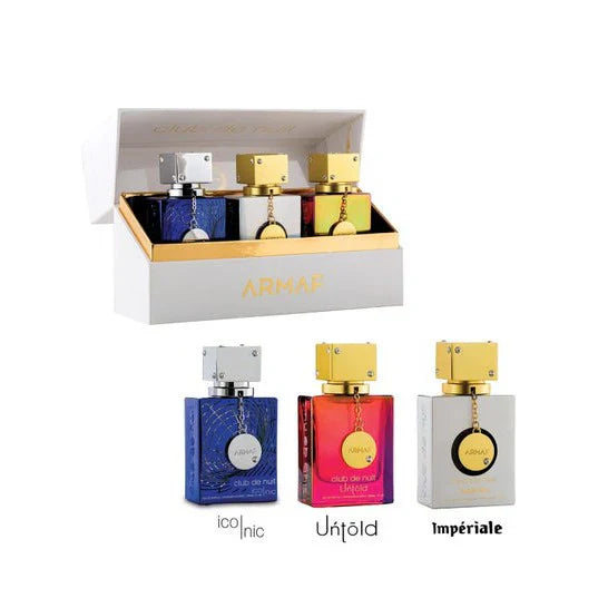 ESTUCHE MINIATURA ARMAF UNTOLD + ICONIC + IMPERIAL 3X 30ML
