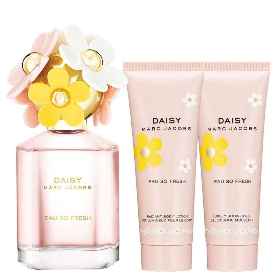 Estuche Daisy Marc Jacobs Eau So Fresh Dama 3Pz Perfume 75ml  + Shower Gel + Crema