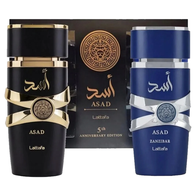 Estuche Lattafa ASAD Anniversary Edition 2Pz ASAD 100ML + ASAD ZANZIBAR 100ML